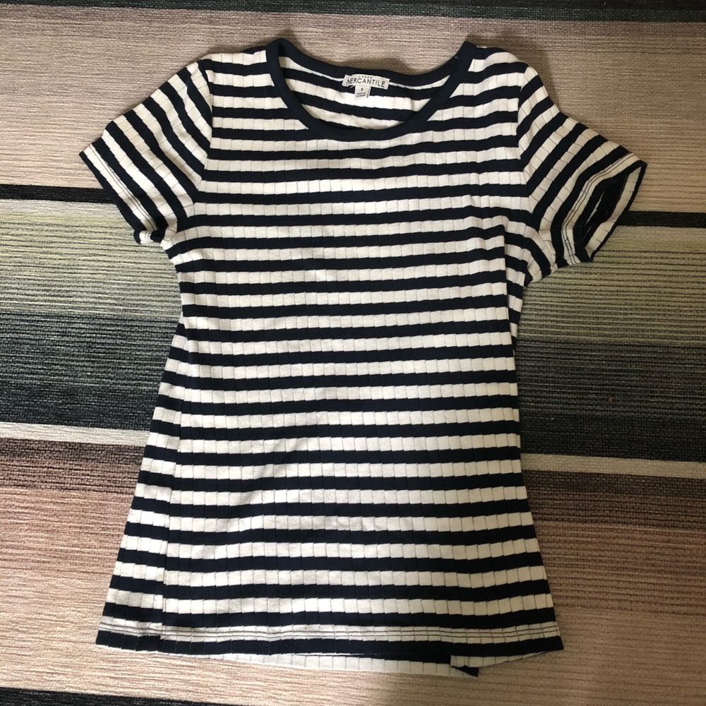 JCrew Ribbed Tee - Picture 2 of 2